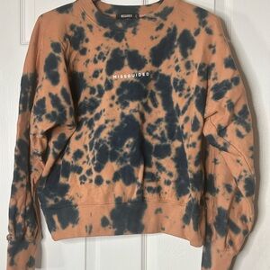 Missguided Black and Tan Tie-Dye Sweater